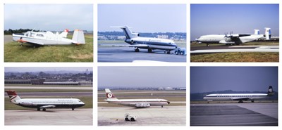 Lot 19 - Civil Slides. A collection of 35mm colour slides of civil aircraft
