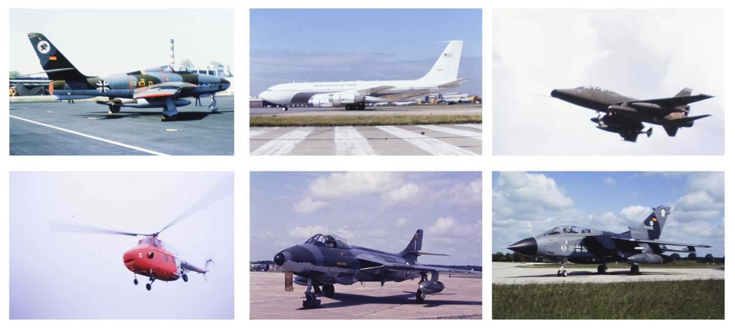 Lot 28 - Military Slides. A collection of 35mm slides of military aircraft