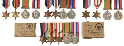 Lot 433 - WWII Medals. Various WWII groups