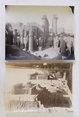 Lot 81 - Egypt. A group of 26 photographs of temples and views in Egypt, c. 1880s, albumen prints