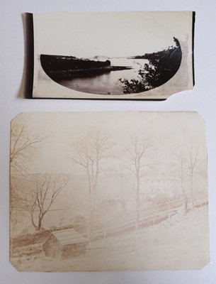 Lot 77 - Early Photography. A group of 21 salt and dilute albumen prints of early Welsh views