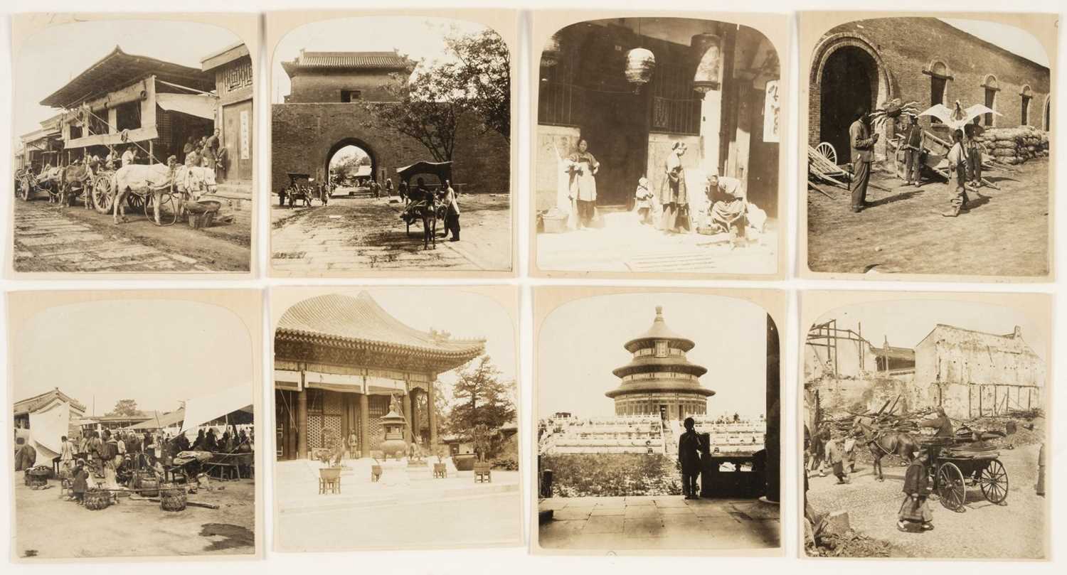 Lot 30 - China. A group of 18 views of Peking (14) and Shanghai (14) by Clarence Hudson White, c. 1900