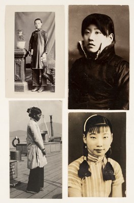 Lot 39 - China. An assorted group of 6 photographs of Chinese women, c. 1910-1930, gelatin silver prints