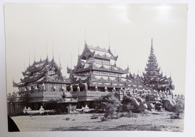 Lot 15 - Burma. A pair of albumen print photographs of temples by Beato, c. 1870s