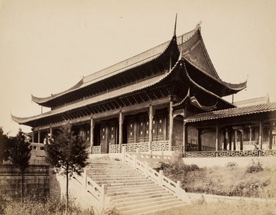 Lot 61 - China. Temple of Heaven, Canton, China, c. 1890, albumen print on card