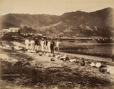 Lot 97 - Hong Kong. A group of 11 photographs of Hong Kong, c. 1890, albumen prints