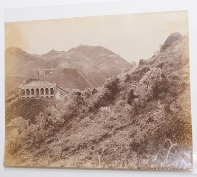 Lot 97 - Hong Kong. A group of 11 photographs of Hong Kong, c. 1890, albumen prints