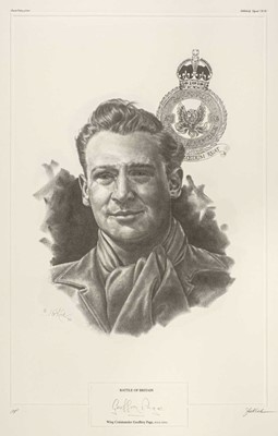 Lot 125 - Keck, (Janice G.) Battle of Britain and Victoria Cross fighter pilot portrait prints