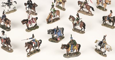 Lot 323 - Cavalry of the Napoleon Wars figures. A complete set of 120 cavalry model figures