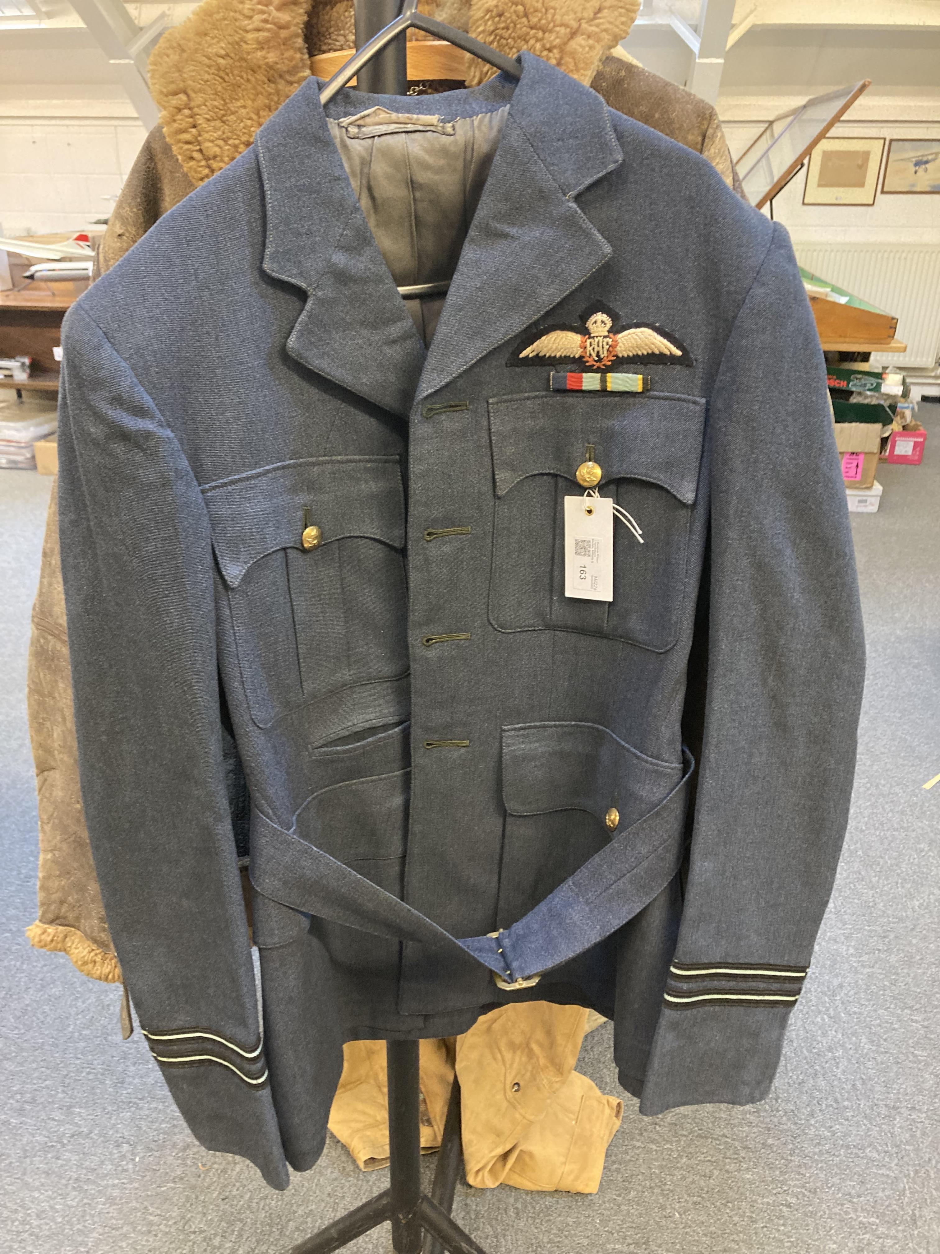 Lot 163 - RAF Tunic. A WWII RAF Officer's tunic worn