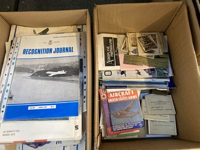 Lot 35 - Aircraft & Civil Defence Memorabilia. A large archive of memorabilia