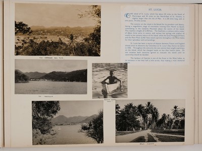 Lot 184 - West Indies. A large photograph album..., 1934