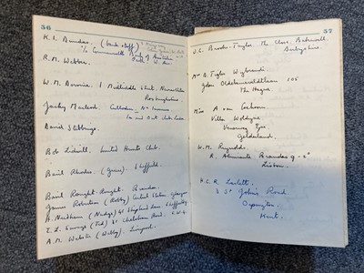 Lot 276 - WWII Prisoner of War Diary. Captain William L. Addisonm Royal Artillery