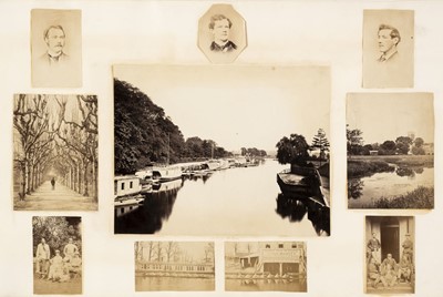 Lot 148 - Oxford. A group of approximately 40 mounted photographs of Oxford interest, c. 1860s