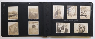 Lot 35 - China. A photograph album containing over 400 photographs of China, Japan, Korea, etc., 1920s