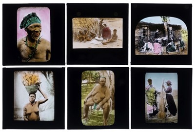 Lot 209 - Magic Lantern Slides. A group of 51 photographic magic lantern slides of Africa, early 20th century