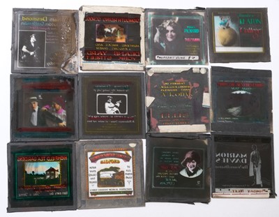 Lot 210 - Magic Lantern Slides. A group of 52 mostly hand-coloured lithographic and some photographic