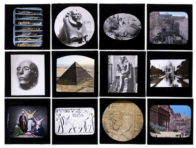 Lot 221 - Middle East. A group of 94 mostly photographic magic lantern slides of the Holy Land