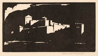 Lot 363 - Gibbings (Robert, 1889-1958). The City Walls, Salonica, 1918, woodcut