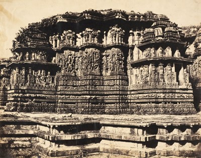 Lot 141 - Oakeley A (Richard Banner, active c. 1850, attributed to). Halebid temple in south India, c. 1850s