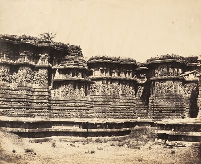 Lot 143 - Oakeley C (Richard Banner, active c. 1850, attributed to). Halebid temple in south India, c. 1850s