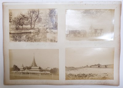 Lot 12 - Burma. A group of 24 photographs of Burmese views, c. 1870s, albumen prints