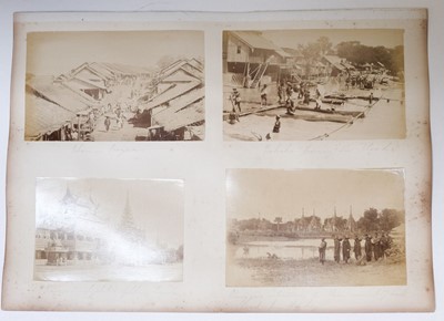 Lot 12 - Burma. A group of 24 photographs of Burmese views, c. 1870s, albumen prints