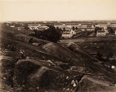 Lot 105 - India. A pair of two-part panoramas of Secunderabad, c. 1860s