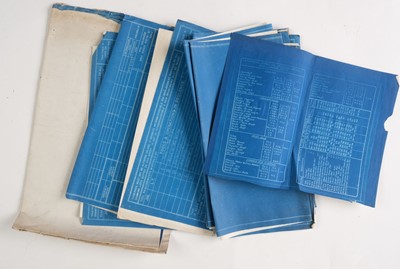Lot 73 - Daimler Motor Company. An archive of 57 large cyanotype plans of Daimler engine and part designs