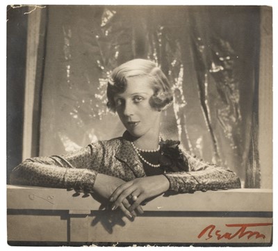 Lot 6 - Beaton B (Cecil, 1904-1980). Portrait of the fashion editor Madge Garland, c. 1947