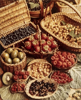 Lot 176 - Traeger D (Tessa). Summer fruits, c. 1990, colour photograph