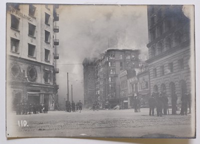 Lot 158 - San Francisco Earthquake. A group of 14 photographs of the San Francisco earthquake