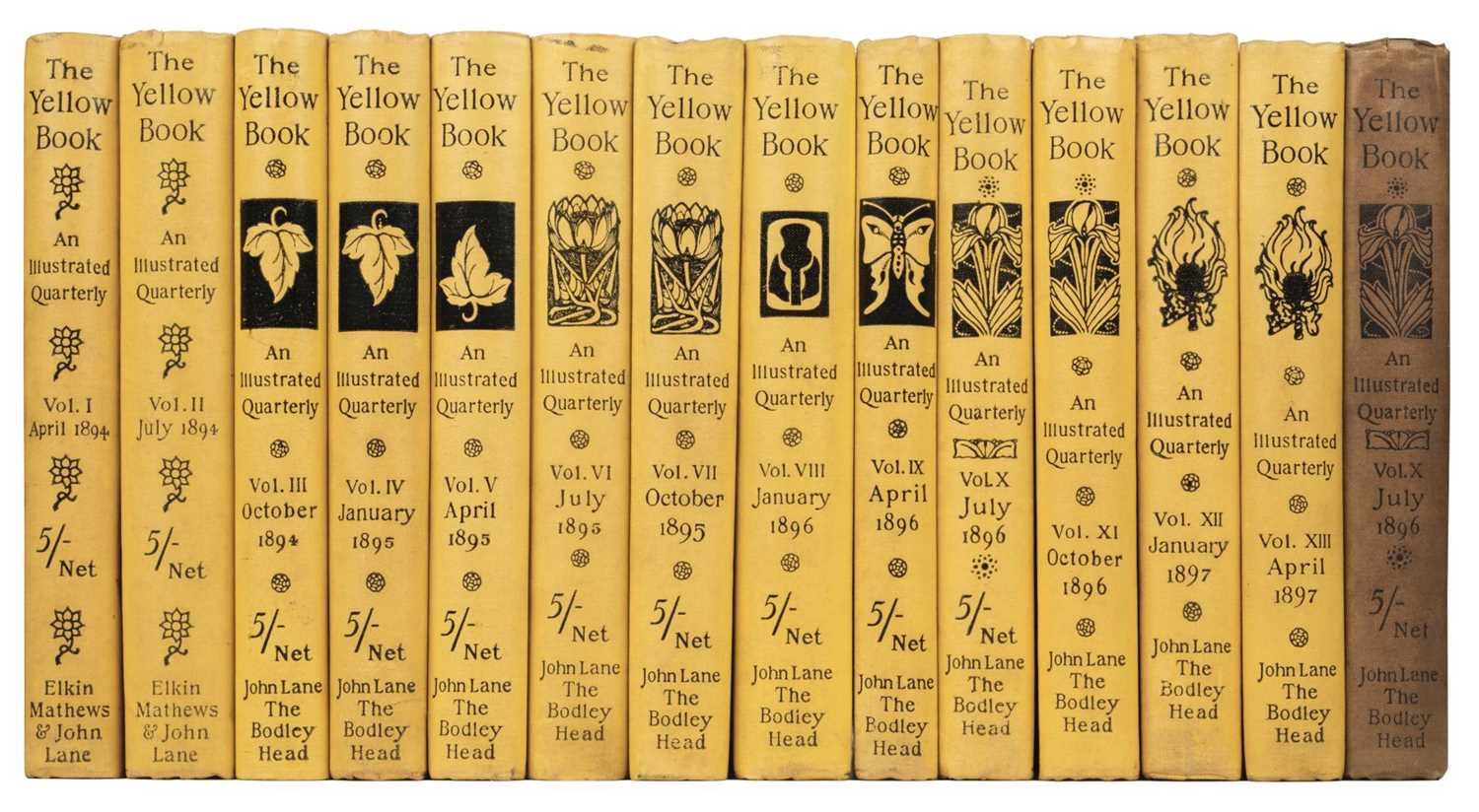 Lot 687 - The Yellow Book, An Illustrated Quarterly, 14 volumes, 1894-97