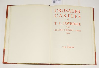 Lot 8 - Lawrence (T.E.). Crusader Castles, volume I only, 1936