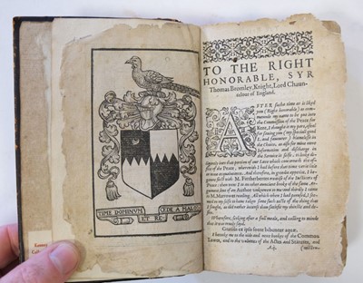 Lot 260 - Lambard (William). Eirenarcha: or of the office of the Justices of Peace, London: RA Newbery, 1582
