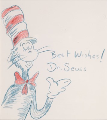 Lot 527 - Geisel (Theodor Seuss, 'Dr. Seuss', 1904-1991). The Cat in the Hat, pencil drawing