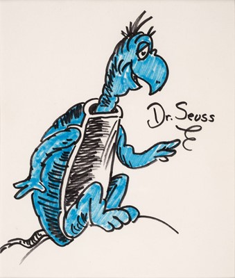 Lot 528 - Geisel (Theodor Seuss, 'Dr. Seuss', 1904-1991). Yertle the Turtle, pen