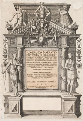 Lot 3 - De Bry (Theodore). Admiranda Narratio Fida Tamen... 1st edition, Frankfurt: Joannis Wecheli, [1590]