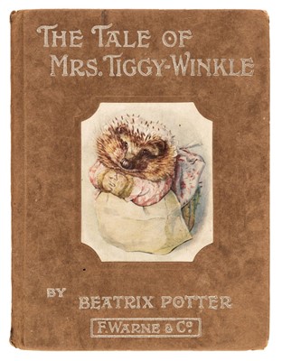 Lot 567 - Potter (Beatrix). The Tale of Mrs. Tiggy-Winkle, 1st edition, London: Frederick Warne and Co, 1905