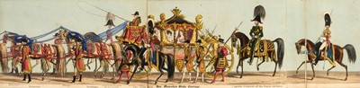 Lot 438 - Panorama - Queen Victoria. [Fores' Correct Representation of the State Procession... of Her Majesty's Coronation, 1838