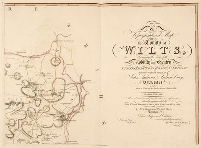Lot 157 - Wiltshire. Andrews (John & Dury Andrew), A Topographical Map...., of Wilts, 1810