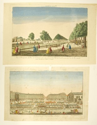 Lot 206 - Vues d'optique. A collection of 15 engravings, mid-late 18th century