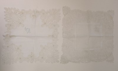 Lot 165 - Handkerchiefs. A collection of handkerchiefs, 19th and early 20th century