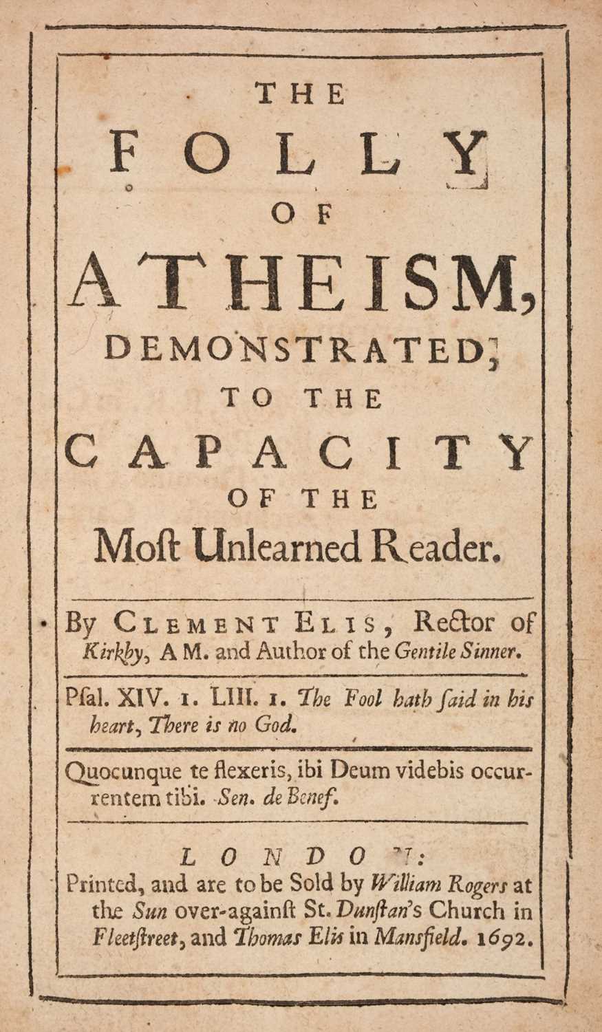 Lot 278 - Sparrow (Anthony). A Rationale upon the Book of Common-Prayer, 1672