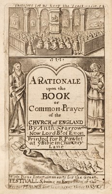 Lot 278 - Sparrow (Anthony). A Rationale upon the Book of Common-Prayer, 1672