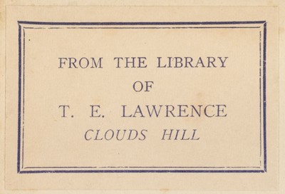 Lot 350 - Lawrence (T.E.). Satires of Circumstance, by Thomas Hardy, 1915
