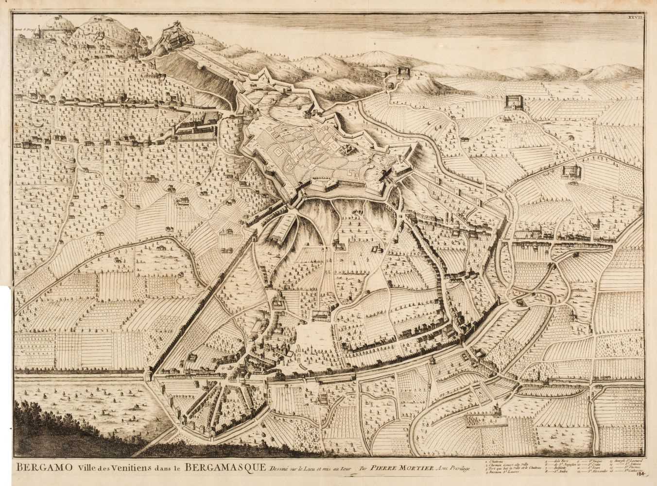 Lot 114 - Italy. Mortier (Pierre), Bergamo Ville des Venitiens dans le Bergamasque...., 1700 - 24