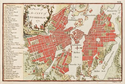 Lot 77 - Andrews (John). Four City Plans, circa 1771
