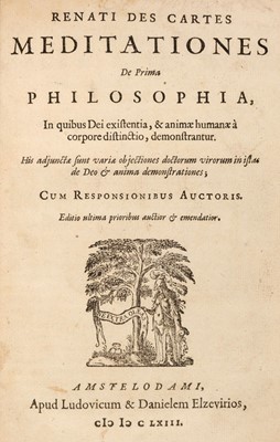 Lot 276 - Descartes (Rene). Meditationes de prima philosophia, 1663