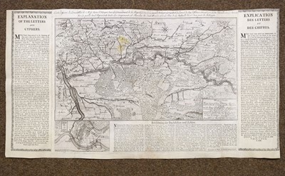 Lot 131 - Military Maps. A collection of four maps and plans, 18th century